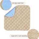 Waterproof Chair Pads for Incontinence, Wheelchair Seat Pads, Reusable Washable Seat Protector Pads for Bed, Seat, Wheelchair & Recliner, 2 Pack