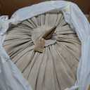 Creative Co-Op Large Vintage Cotton Canvas Pumpkin with Mango Wood Stem, Natural