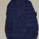 SunnyBay Microwave Heating Pad, Microwavable Moist Hot or Cool Bean Bag Wrap for Neck, Shoulder, Knee, or Back Pain with Fastening Straps, 10x18 Inch Heating Area, 2.8 Lbs, 58 Inches (Lowerback Regular - Navy Blue)