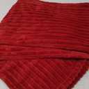 BEDELITE Fleece Blanket Twin Size 3D Ribbed Jacquard Cozy, Fluffy, Plush Lightweight Throw Blankets for Couch, Bed, Sofa(Red, 60x80 inches)