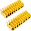 HURRICANE Pliers Organizer Rack, Pliers Cutters Organizer with Non-Slip Rubber Base, Keep Tools Organized in Drawers, 2 Pack, Extendable Design, Fit 3'H Drawers and More (yellow)