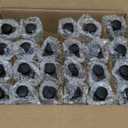 Bekith 24 Pack Clear Boston Round with Black Poly Cone Cap, 4 oz Clear Glass Bottles Sample Bottles for Juice, Ginger Shots, Oils, Whiskey, Liquids One Missing