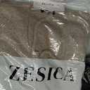 ZESICA Women's 2 Piece Outfits Lounge Pajama Sets 2025 Fall Long Sleeve Cardigans Wide Leg Pants Matching Winter Clothes Khaki Medium
