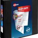 Avery Heavy-Duty View 3 Ring Binder, 3 Inch One Touch EZD Rings, 670-Sheet Capacity, 3.5 Inch Wide Spine, 1 Black Binder (79693)