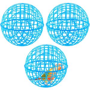 3 Pcs Chicken Balls Cage for Outside 2026 Chicken Orb Ball Cage to Free Range Rolling Safety Ball Cage for Small Chicks, Pigeons, Birds, Hamsters, Parrots Outside Roaming(11.02 Inch)