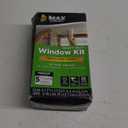 Duck MAX Strength Window Insulation Kit, Winter Window Seal Kit Fits up to 5 Windows, Heavy Duty Shrink Film Cuts to Size for Easy Indoor Installation, Window Tape Included,62 In. x 210 In., Clear