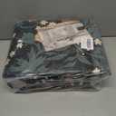 5x7 Washable Rug Vintage Floral Botanical Area Rug Non Slip Low Pile Large Rugs for Living Room, Bedroom, Farmhouse, Dining Room, Kids Playroom, Black