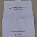 Upholstered Dining Chairs Set of 2, Washable Cover Modren Deskchair with 4 Casters & Hidden Storage for Dining Room, Living Room, Home Office, Linen, 2 Box