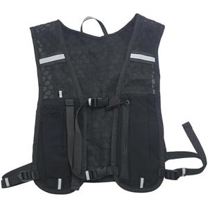 Running Hydration Vest Backpack – Adjustable Marathon & Trail Running Pack with Multi-Pockets, Lightweight & Breathable for Hiking, Cycling, Climbing, Jogging(Black), S/M