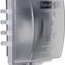 Sealproof 1-Gang Weatherproof In Use Outlet Cover | Horizontal/Vertical Outdoor Plug and Receptacle Protector, Lockable Bubble Cover, UL Extra Duty Compliant, 18 Configurations (Clear Frost)