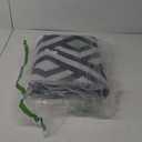 Terrug Outdoor Rug Waterproof 6x9 Ft, Foldable Outdoor Plastic Straw Rug, UV Reversible Patio Rug Decor, Outdoor Area Rug for Camping, RV, Porch, Deck, Backyard, Balcony, Picnic, Black & Light Grey