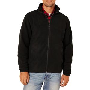 Amazon Essentials Men's Full-Zip Fleece Jacket - Discontinued Colors (Black), XS