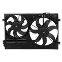 WFLNHB Radiator Cooling Dual Fan 1K0121205AD9B9 Replacement for Audi A3 Jetta CC Gtieos Beetle 1.8L 1.9L 2.0L
