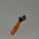 HORUSDY 6" Adjustable Wrench Pipe Spanner: Wide Jaw Black Oxide Wrench With Cushion Grip, Laser Marked Metric & SAE Scales, CR-V Steel, for Professionals