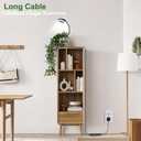 Wolezek 2 in 1 Grow Lights for Indoor Plants, 3 Colors Plant Lights for Indoor Growing with 360 Gooseneck, 48 LEDs Full Spectrum Plant Grow Lights Indoor, 6/12/16H Timer, 5 Brightness, Black 1 Pack