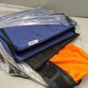 BALEINE 3Pk Reusable Grocery Bags, Foldable Shopping Bags for Groceries with Reinforced Bottom & Handles (Blue)