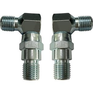 2 PCS 90 Degree Hydraulic Hose Swivel Elbows 21855 Fits for Meyer Snow Plow Snowplow Blade