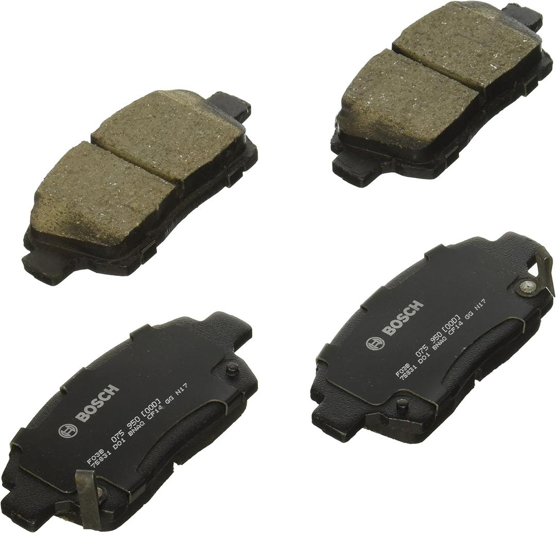 BOSCH BC990 QuietCast Premium Ceramic Disc Brake Pad Set - Compatible with Select Scion iQ, xA, xB; Toyota Echo, MR2 Spyder, Prius; FRONT