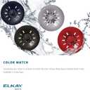 Elkay Quartz Perfect Drain 3-1/2" Polymer Disposer Flange with Removable Basket Strainer and Rubber Stopper Mocha