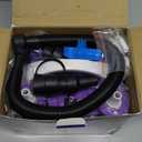 Balloon Pump, Triple Inflating Ports for 260q Foil Latex Mylar Balloon, 3-in-1 Electric Air Pump for Inflatables and Balloons, Inflator Deflator for Swimming Rings Air Mattress Pool Floats (Purple)