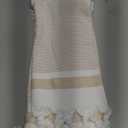 sea me at home Turkish Hand Towels for Bathroom, Kitchen Towels Decorative Set of 2, Luxury Turkish Cotton Dish Tea Towels 14 x 30 Inches for Bohemian, Rustic, and Farmhouse Decor (Beige)