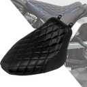 HDBUBALUS Motorcycle Driver Solo Seat Cushion Pillion For Harley 2006-2007 Softail Deluxe FLSTN Heritage Softail Classic FLSTC (Black Stitching)