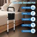 Panta Bed Rails for Elderly Adults Safety, Adjustable Bed Assist Rails for Seniors,Black