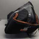 Dog Booster Car Seat for S/M Dogs Up to 35lbs,Soft 6in Elevated Cushion,Fits in Front/Back Seat,Fully Detachable and Washable,2 Storage Pockets & 3 Straps,Easy to Install (Black/Brown,Medium)