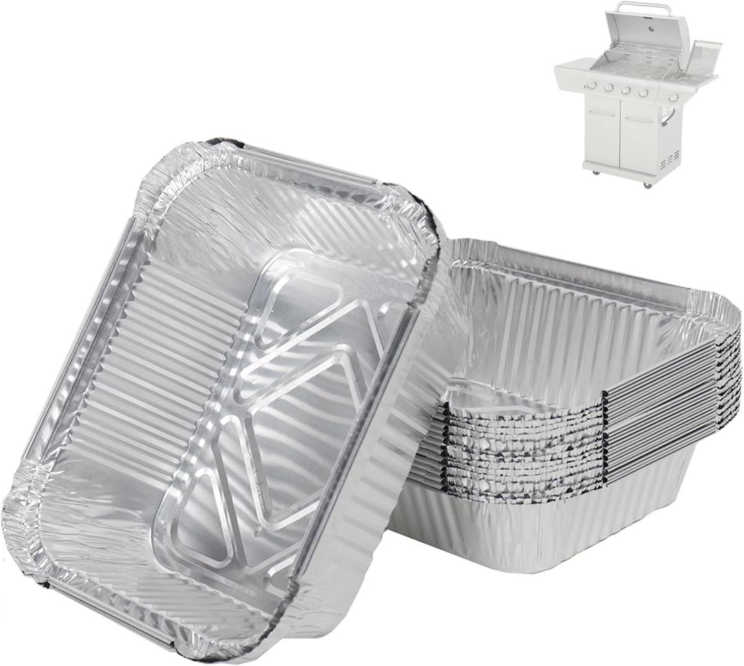 BQMAX Grease Drip Pan Liners Replacement for Nexgrill 720-0830X 720-0830H 720-0925P 720-0896 720-0888S, 20 Pack Aluminum Grill Drip Pans for Nexgrill Grease Tray Replacement 720-0830X