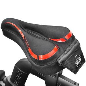 YLG Bike Seat Cover, Memory Foam & Gel Bike Seat Cushion Cover for Men Women, Comfortable Bicycle Seat Cover for Peloton/Fixed/Cruiser/Indoor/Outdoor Bike seat with Waterproof Cover
