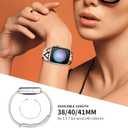 Band Compatible with iWatch Band 38/40/41mm for Women Men Sport Replacement Smartwatch Wrist Strap for iWatch Ultra2/1 SE Series 10 9 8 7 6 5 4 3 2 1 - Cute Romantic Hearts