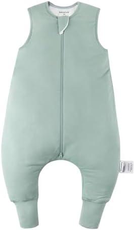 BubblePanda Rayon Made from Bamboo Toddler Sleep Sack with Feet 6-12 Months 1.0 Tog Ultra Soft Toddler Sleeping Sack Baby Sleep Bag Walker Quilted Wearable Blanket with Legs 2-Way Zipper Lightweight, S