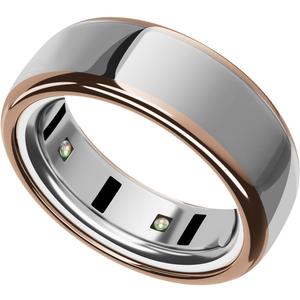 SURITCH Ring Cover for Oura Ring 4 & Oura Ring Gen 3 Horizon/Heritage, Ultra-Thin Anti-Yellow Transparent Ring Protector TPU Case for Oura Size 6/7, Support Charging with Cover on - Rosegold