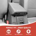 RAZPOY Armrest Box Switch Trim Cover Compatible with 2021-2023 Ford Bronco Carbon Fiber Interior Accessories
