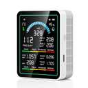 Air Quality Monitor Indoor, 10 in 1 Portable Smart Air Quality Tester for CO2 | TVOC | HCHO | Temp | AQI | PM0.3-1 Detection Suitable for Home, Cars, Plants, Pets and Hotels