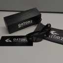 Gatorz Magnum Hand Crafted Aluminum Polarized Lens Sunglasses - Made in The USA (Black Frame With Black Logo - Smoke Polarized Lens)