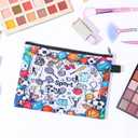 Soccer Cosmetic Bag, Soccer Gift Bags for Women Her Girls Soccers Lovers Birthday Gifts Travel Toiletry Bag Zipper Pouch