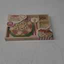 Melissa & Doug Wooden Pizza Party Play Set, 36 Self-Stick Toppings, Pizza Toy Kitchen Set & Play Kitchen Accessories, Preschool Toys for Boys & Girls 3+