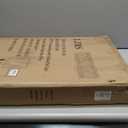 LZRS 4-Panel Freestanding Wooden Dog GateExtra Wide 30 Tall Foldable Pet Barrier with Support Feet, Solid Hardwood & Steel Wire Safety Gate for Doorways, Hallways, and Stairs, Black