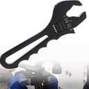 AN3-16AN Wrench Adjustable Aluminum Fitting Wrench Tool Set for An Hose Fitting Adapter End Black