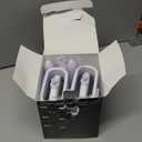 Sellemer Toilet Brush and Holder Set for Bathroom, Flexible Toilet Bowl Brush Head with Silicone Bristles, Compact Size for Storage and Organization, Ventilation Slots Base (2 Pack, White)