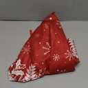 Christmas Tree Skirt Red 36 Inches, Red and White with Snowflake Pattern for Holiday Decor (Medium)