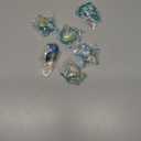 Leinuosen 6 Pcs Beach Ornaments for Tree Acrylic Crystal Coastal Beach Tree Decorations Summer Ocean Starfish Seashell Blue Summer Ornament Sea Seahorse Shell Turtle Hanging Home Decor for Party Gifts