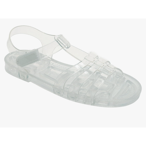 JIOMIJIOMI Toddler Sandals Jelly Shoes Girls Unisex Boy Flat Retro Slides Clear Kids Water Slippers Slingback Summer Beach Size 29 Adjustable Buckle Glitter Dress Soft Pack of 2