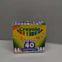 Crayola Ultra Clean Fine Line Washable Markers for School (40ct), Colored Markers for Kids, Coloring Book Art Supplies, Back to School Supplies for Teachers