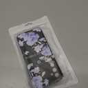 for Samsung Galaxy A14 5G Phone Case, Fashion Flower Pattern Design Girls Women Liquid Silicone Cover, Slim Shockproof and Scratch-Resistant Soft Case for Samsung A14 - Black