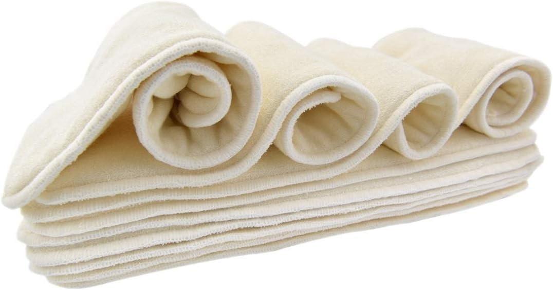 Nora's Nursery Baby Cloth Pocket Diapers Inserts 10 Pack