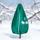 Plant Covers Freeze Protection-78"W x 110"H Extra Large Frost Blankets for Outdoor Plants, 2.4oz/yd Heavy-Duty Christmas Tree Covers with Zipper & Drawstring  Reusable Winter Plant Freeze Cloth
