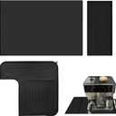 3-Piece Silicone Coffee Mat Set for Ninja ES601/ES701 - Compatible Non-Slip Waterproof Top/Bottom Mats & Drip Tray - Countertop Protector for Ninja Luxe Caf Espresso Accessories