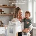 Grownsy EaseClean Pro Bottle Washer | Visible Cleaning Windows | All-in-One Wash, Sterilize & Dry System | 360° High-Pressure Cleaning | for Bottles, Pump Parts & Baby Essentials